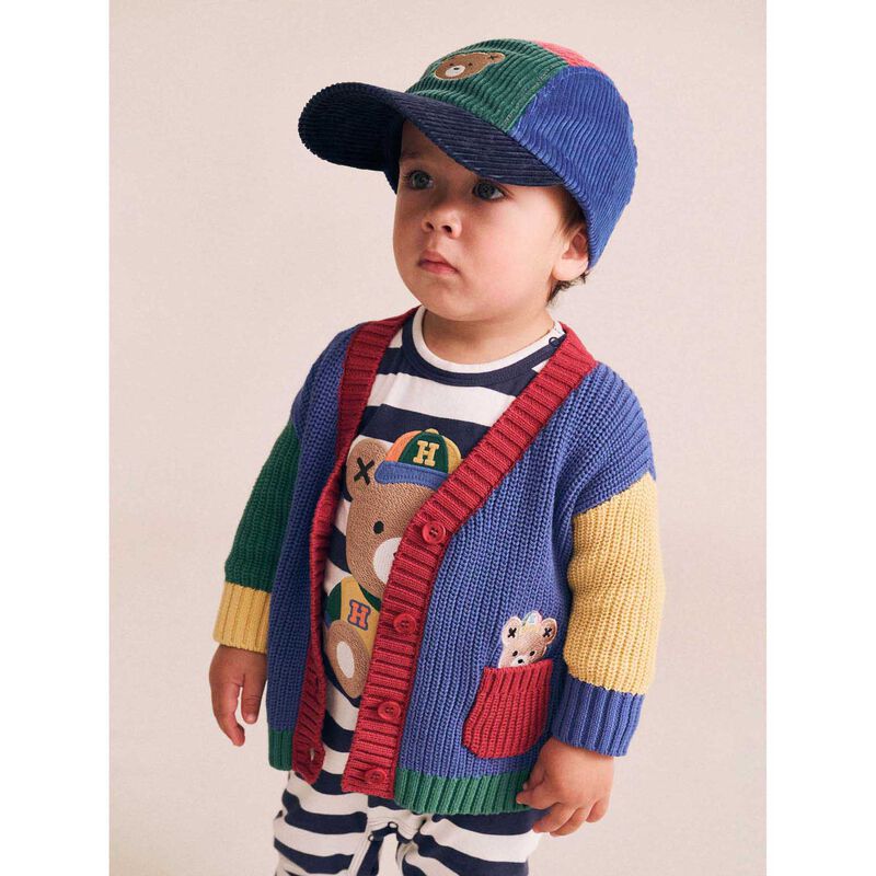 Huxbaby Colour Block Varsity Hux Cardi 1-2Y image number 3